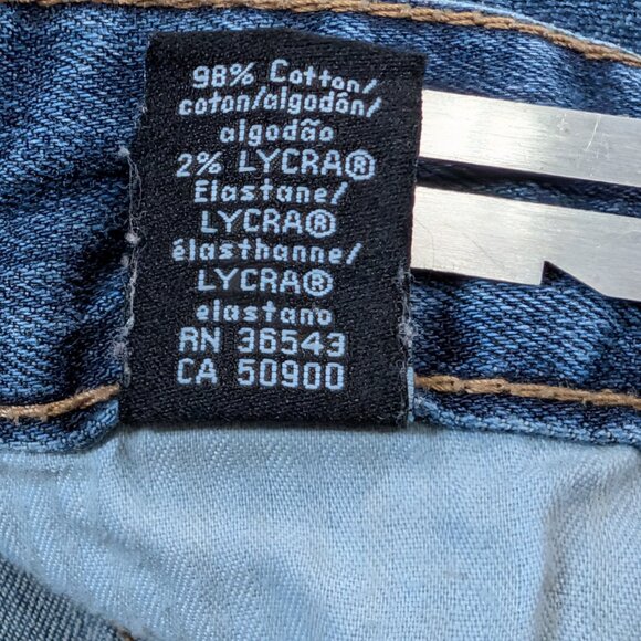 Calvin Klein Jeans Mens 40x30 Blue Straight Leg Stretch Denim Pants - Picture 7 of 12